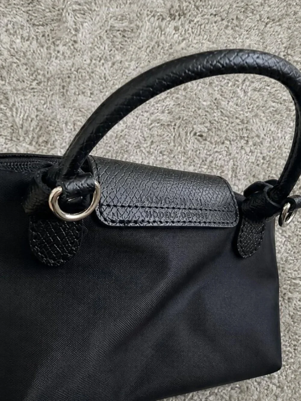 Longchamp Le Pliage Energy XS Crossbody - Black Stylish Travel Purse